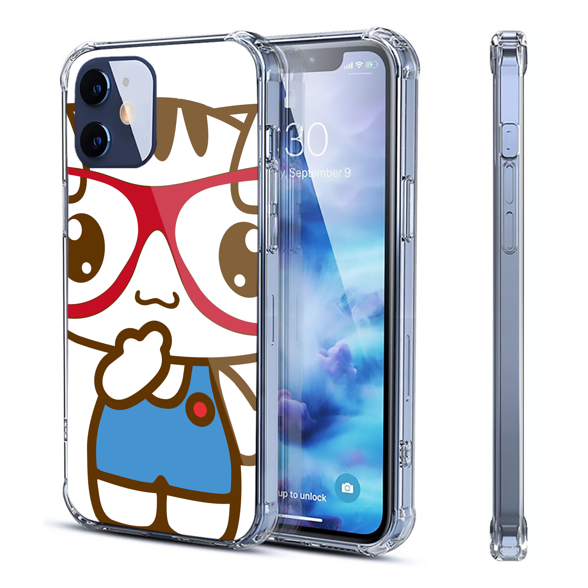 （画像用） Hello Kitty ハローキティ 【iPhone 12シリーズ対応】透明スマホケース（クリアソフトケース）